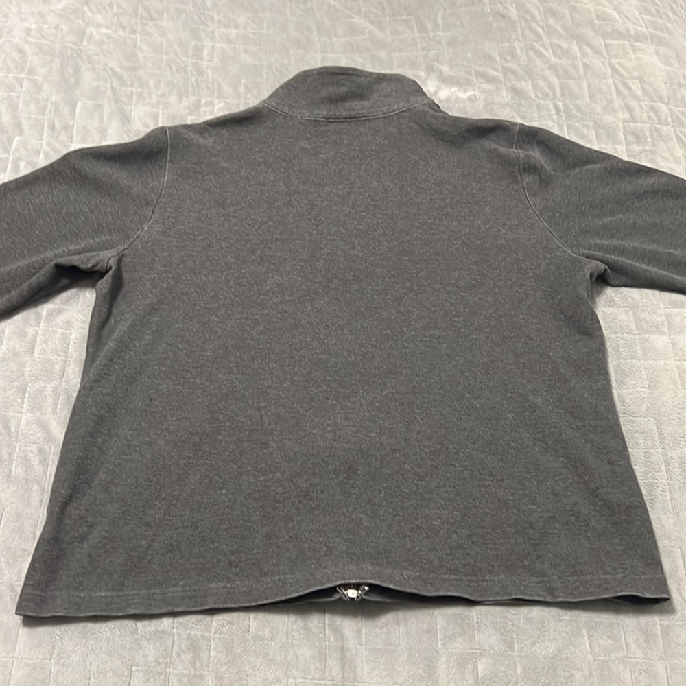 Lauren Ralph Lauren Gray Zip-Up Jacket - Picture 3 of 8